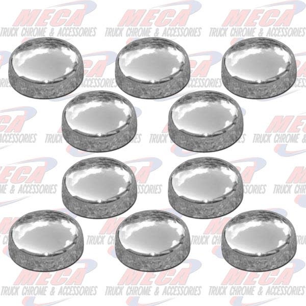 SNAP CAPS MEDIUM 10-12 SCREWS CHROME 10/PACK