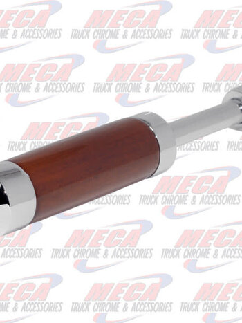 CHROME/WOOD TRAILER BRAKE HANDLE 5" POINTED