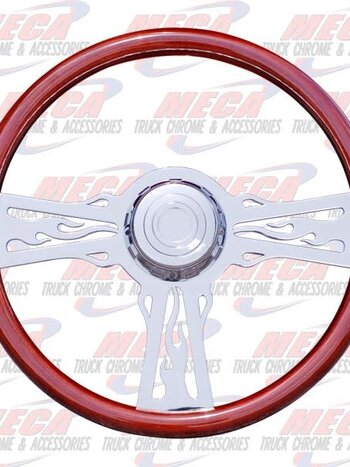 STEERING WHEEL W/ FLAMES FL