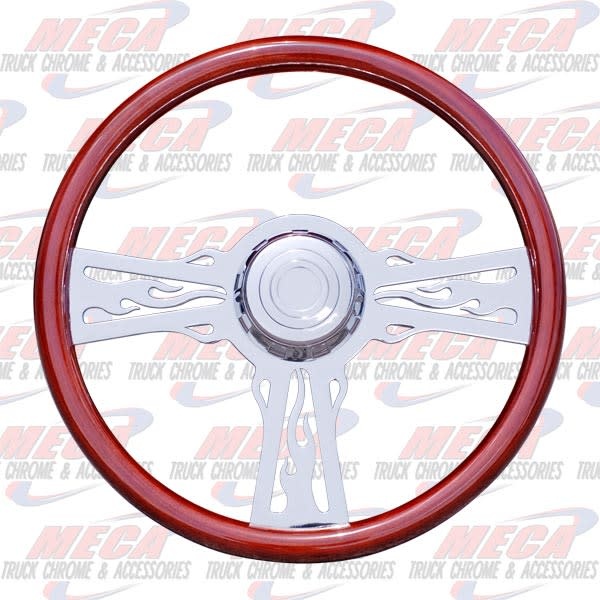 STEERING WHEEL W/ FLAMES FL