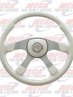 ** Discontinued ** STEERING WHEEL 18'' COMFORT  4 SPOKE P/W