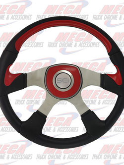 STEERING WHEEL PETERBILT 18'' TRAVELER R/Y/B