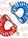 COILED AIR HOSE SET (RED/BLUE) 15'