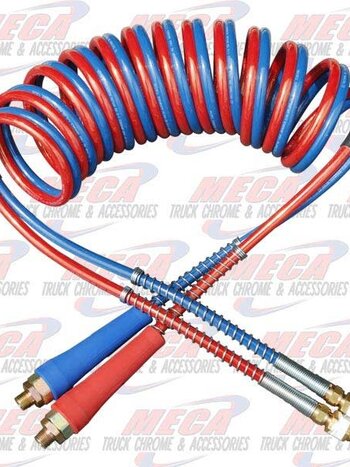COILED AIR HOSE SET PASTED TOGETHER - MAGNUM 15'