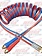 COILED AIR HOSE SET PASTED TOGETHER - MAGNUM 15'