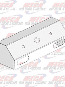 AIRLINE BOX AL POLISHED 3 HOLES, 2 OVAL LIGHT HLS