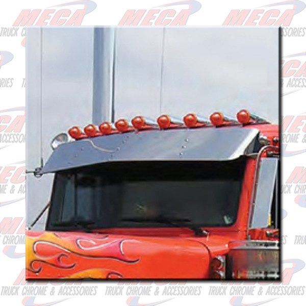 VISOR DROP PB 379 STND 1987-2003 13" PLAIN S/S