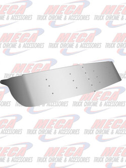 VISOR DROP KW CURVED WINDSHIEL 14" PLAIN S/S 90-06