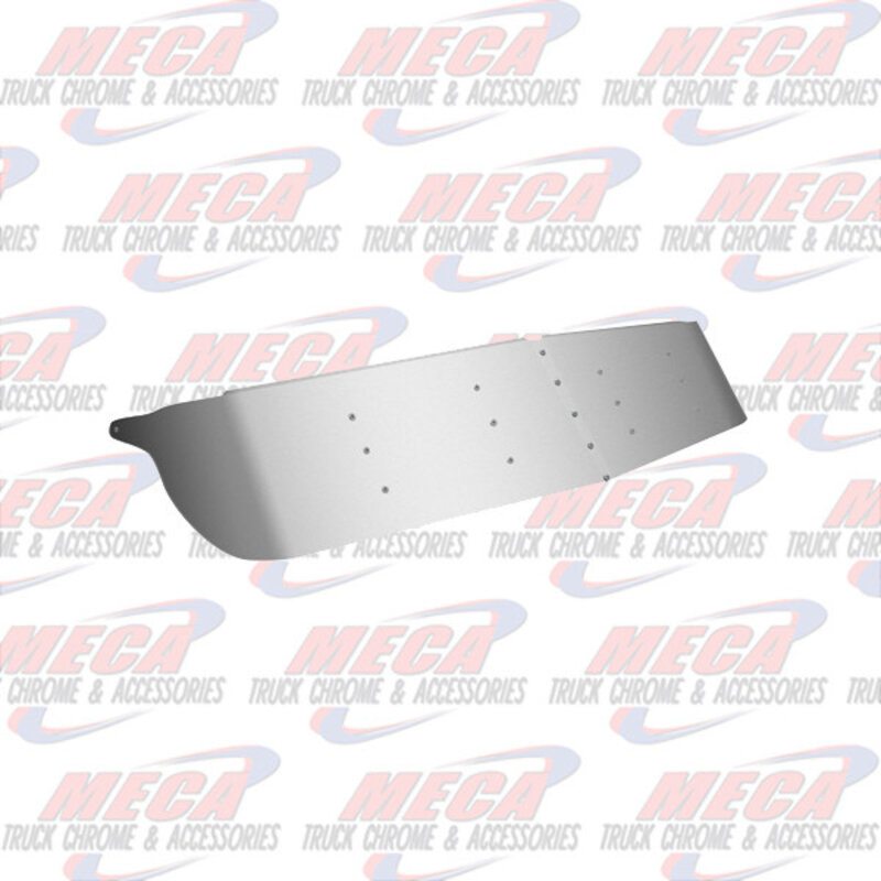 VISOR DROP KW CURVED WINDSHIEL 14" PLAIN S/S 90-06