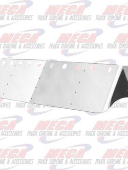 VISOR DROP FL CENTURY W/ 10 LT HOLES SS 18" 98-04 (2 SIDE BOLTS)