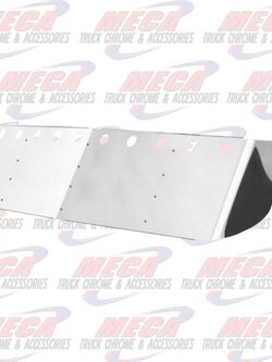 VISOR DROP FL CENTURY 04+ W/ 10 LT HOLES SS 18" (2 SIDE BOLTS)