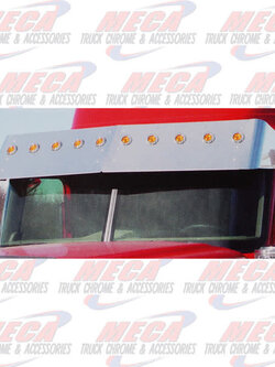 VISOR DROP IHC 9900i S/S 15" W/10-2" LGTS & BEZELS