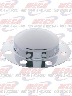 FRONT HUBCAP W/ BEAUTY RING W/ 8 LUGS CHROME