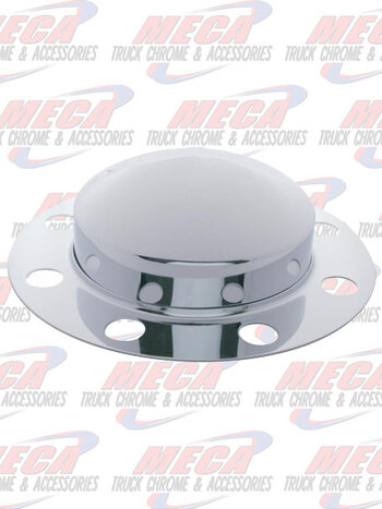 FRONT HUBCAP W/ BEAUTY RING W/ 8 LUGS CHROME