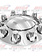 FRONT AXLE COVER PLASTIC 33MM CHROME EACH