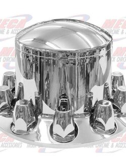 REAR AXLE COVER PLASTIC 33MM CHROME EACH