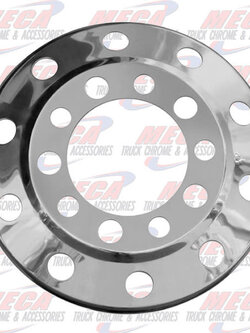FRONT WHEEL COVER 22.5" SIMULATOR S/S 10 HOLE