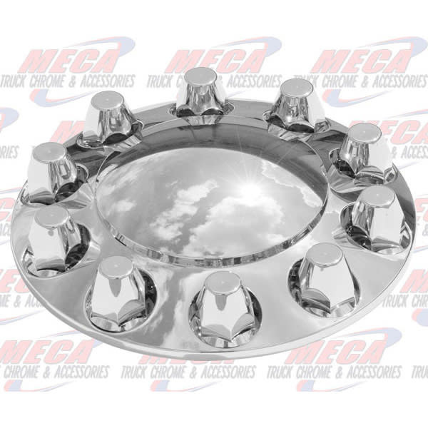 FRONT AXLE COVER PLASTIC 33MM CHROME ECO EA