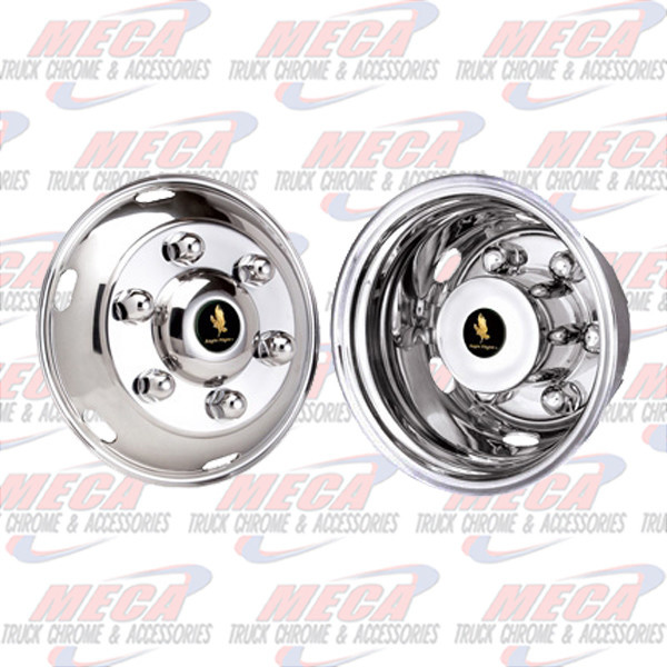 WHEEL COVER SIMULATOR 19.5" 6 HOLE 6 LUGS ISUZU SET OF 4