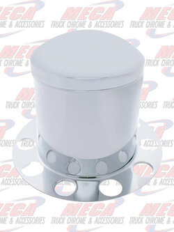 REAR AXLE COVER 3 PIECE S/S SS STAINLESS 10 HOLE FOR 1.5" LUG NUT COVERS ALUMINUM WHEELS