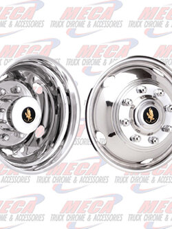 WHEEL COVER SIMULATOR FORD LCF, 450, 550 19.5" 10LUG 5HH SET-4