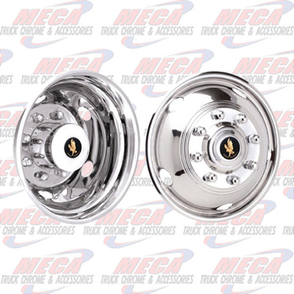 WHEEL COVER SIMULATOR FORD LCF, 450, 550 19.5" 10LUG 5HH SET-4