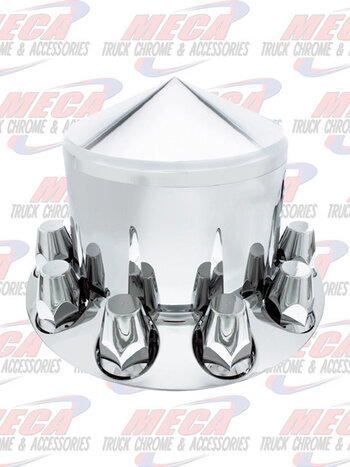 REAR AXLE COVER PLASTIC 33MM CHROME EA - POINTED