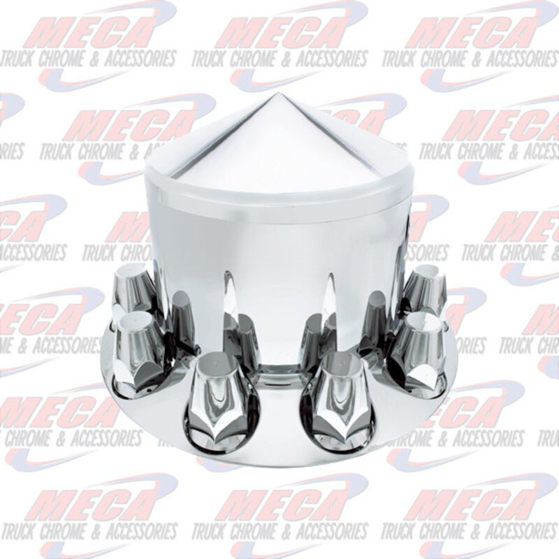 REAR AXLE COVER PLASTIC 33MM CHROME EA - POINTED