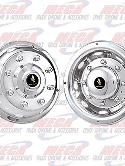 WHEEL COVER SIMULATOR 19.5" 8 LUG UNIVERSAL SET OF 4