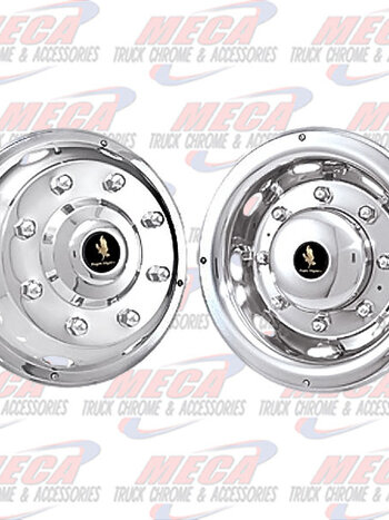 WHEEL COVER SIMULATOR 19.5" 8 LUG UNIVERSAL SET OF 4