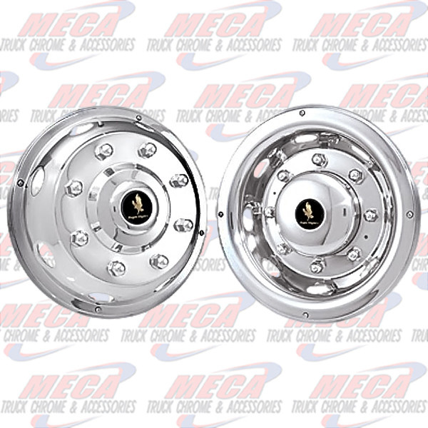 WHEEL COVER SIMULATOR 19.5" 8 LUG UNIVERSAL SET OF 4