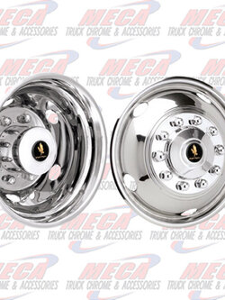 WHEEL COVER SIMULATOR 19.5" 8 LUG 4 HOLE FOR GM P-30 SET 4