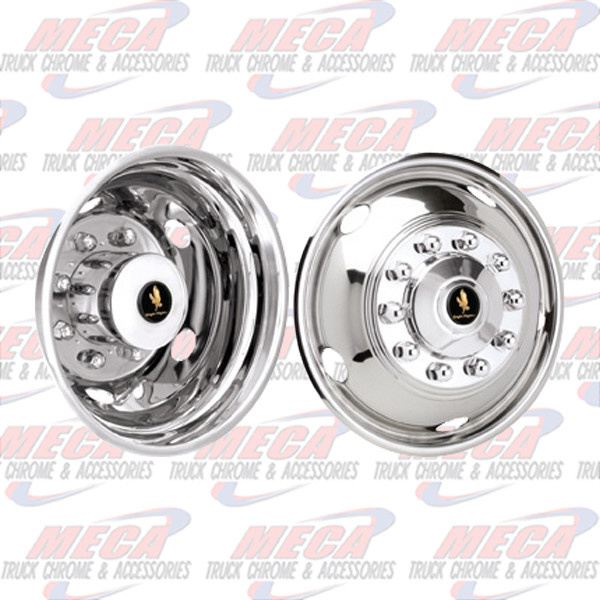 WHEEL COVER SIMULATOR 19.5" 8 LUG 4 HOLE FOR GM P-30 SET 4
