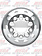 OMEGA FRONT WHEEL KIT AXLE COVER 10 LUG CHROME