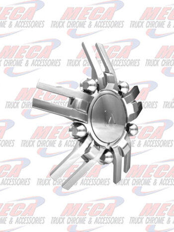 SPYDER 22.5 FRONT WHEEL KIT AXLE COVER 10 LUG CHR