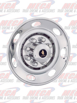 WHEEL COVER SIMULATOR SINGLE 16" 8 LUGS FORD VAN E250 / E350 SET OF 4