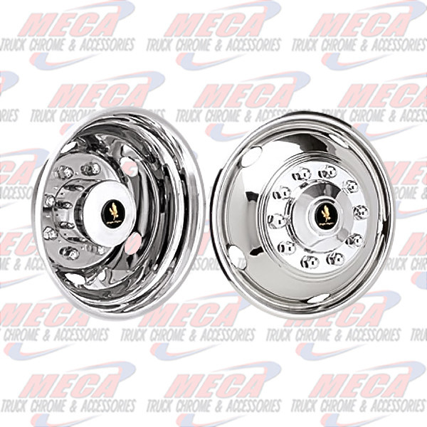 WHEEL COVER SIMULATOR 19.5 10 LUG SET OF 2 FRONT FORD & IHC & HINO