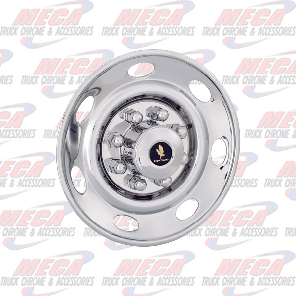 WHEEL COVER SIMULATOR 16" 8 LUG SET 4 - TRAILER W/ 4 WHEELS