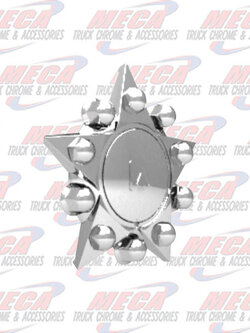 NOVA 22.5 FRONT WHEEL KIT AXLE COVER 10 LUG CHR