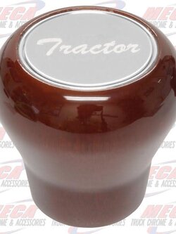 KNOB TRACTOR WOOD LARGE