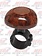 BROWN WOOD PLASTIC STEERING WHEEL SPINNER KNOB