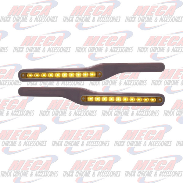 WOOD ARMREST PB SET W/ AMBER LEDS 2001 & DOWN