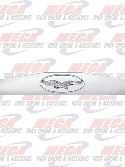 BOTTOM WEIGHT CHROME 4"X24" W/ OVAL EMBLEM EAGLE