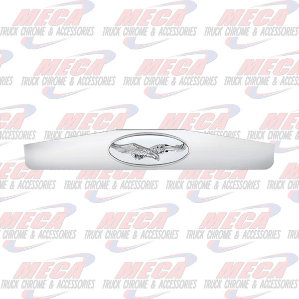 BOTTOM WEIGHT CHROME 4"X24" W/ OVAL EMBLEM EAGLE
