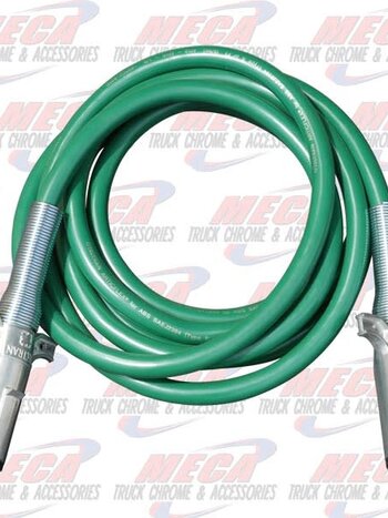 ELECTRIC TRAILER CABLE 7 WAY STRAIGHT GREEN 15'