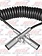 ELECTRIC TRAILER CABLE 7 WAY COILED BLK 15' USA