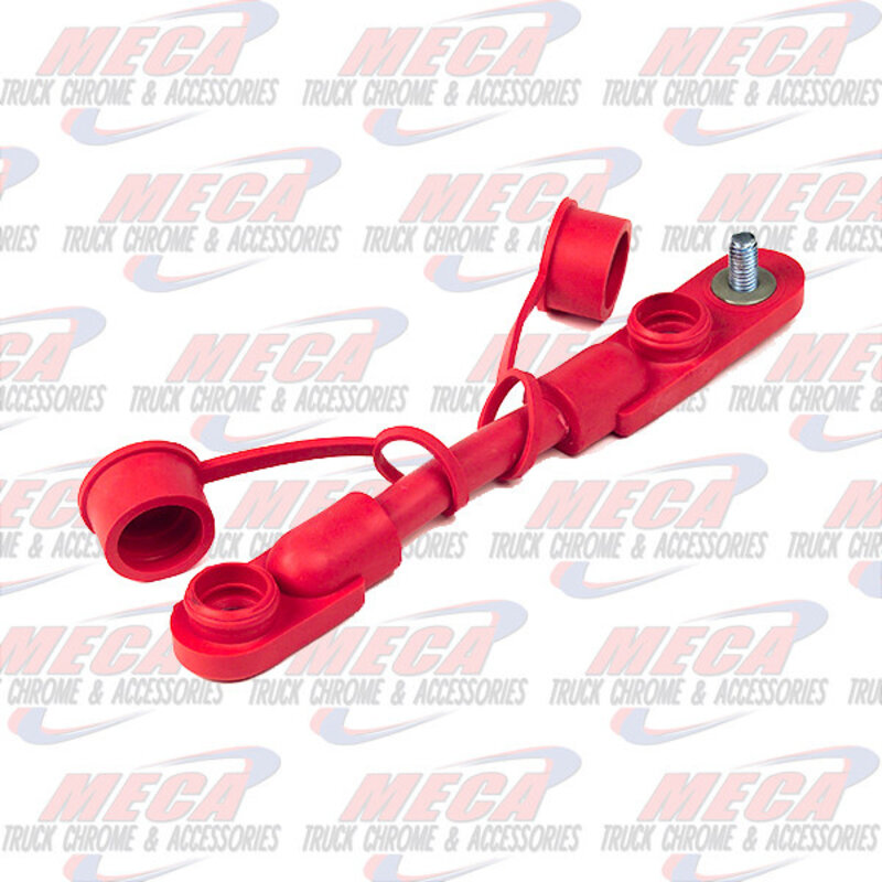 Battery Cables - Molded With Caps, 2/0 GA, 7", Red