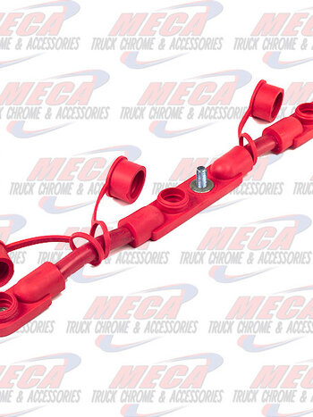 Battery Cables - Molded With Caps, 2/0 GA, 14",ReD