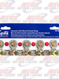 SIDE TERMINAL, 6-2/0 GA, CARD OF 10