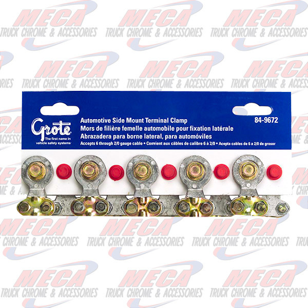 SIDE TERMINAL, 6-2/0 GA, CARD OF 10